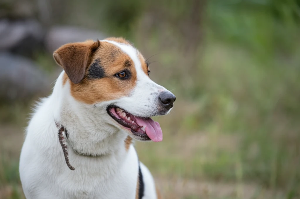 Chien qui aboie sur les visiteurs