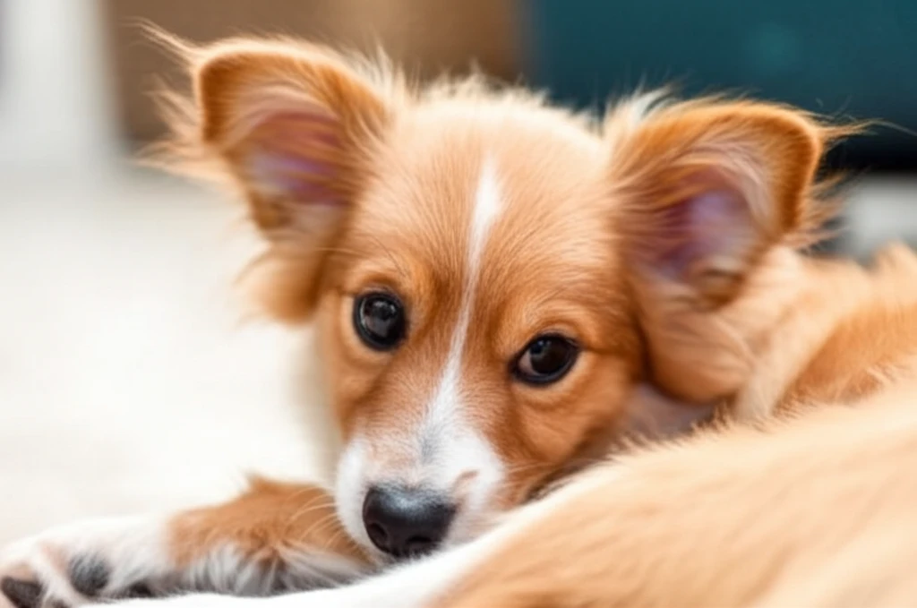Un chien se sent en sécurité dans son panier